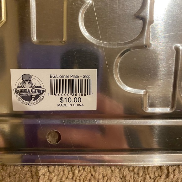 Bubba Gump Shrimp Co. License Plate - Picture 4 of 4